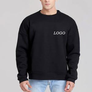 Sudaderas con Hombros Caídos OEM, Cuello Redondo, Logotipo Personalizado Bordado, Invierno, Venta al por Mayor de Fábrica, Unisex, 100% Algodón, Talla Grande - Product Image 4