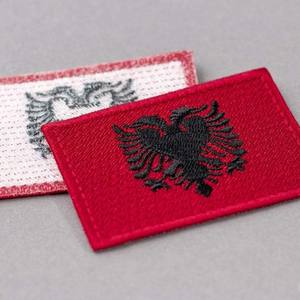 Toppa bandiera <span class=keywords><strong>Albania</strong></span> Applique ricamata ferro <span class=keywords><strong>Albania</strong></span> su cucire su emblema nazionale, toppa bandiera <span class=keywords><strong>Albania</strong></span> ferro su toppe ricamate - Product Image 4