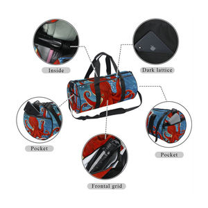 Sac polochon de voyage OEM de grande capacité personnalisé de haute qualité en cuir véritable sacs de vente en gros étanches Sport Gym - Product Image 5