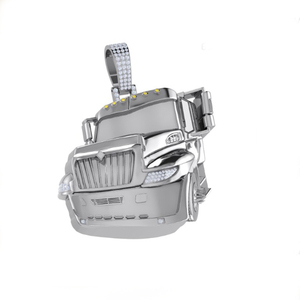 Séduisant Pendentif Moissanite en Or 10K Charm E Color Round Brilliant Cut VVS2 Exquisite Luxury Fine Wholesale Bulk Hip Hop Jewelry - Product Image 2