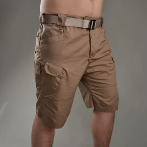 Pantalones cortos Cargo de algodón de alta calidad para hombres, diseño informal con múltiples bolsillos, pantalones cortos transpirables de secado rápido de talla grande - Product Image 1