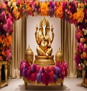 Statues de Ganesha pour l'entrée du mariage Décorations élégantes - Product Image 5