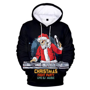 Sudaderas con capucha para hombre, venta al por mayor, suéteres navideños personalizados, sudaderas con capucha divertidas de talla grande, sudaderas con bolsillos - Product Image 3