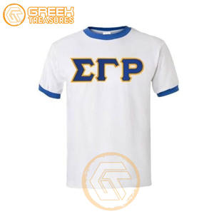 Camiseta de algodón de alta calidad Sigma Gamma Rho para mujer, ropa de hermandad personalizable, transpirable, Medio Verano, eventos griegos - Product Image 2