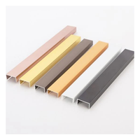 Extrusions décoratives en alliage d'aluminium série 6000, revêtement en poudre AkzoNobel, forme carrée, tempérage T3-T8, service de découpe disponible