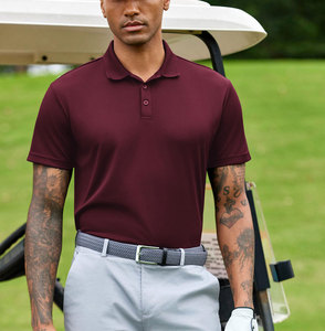 Precio al por mayor de los hombres cómodos de gran tamaño para Polo camiseta etiqueta privada personalizada tela de punto sólido - Product Image 3