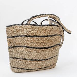 Sacs à main fabriqués en Inde Sacs surdimensionnés en jute avec logo personnalisé imprimé Sac à main le plus tendance Sac à main fabriqué avec motif personnalisé - Product Image 4