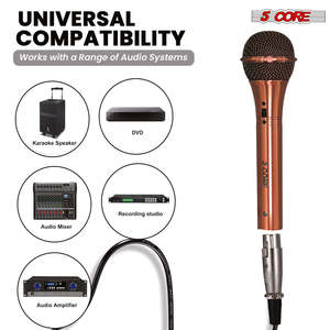 ไมโครโฟนไดนามิก 5Core XLR สำหรับคาราโอเกะ ร้องเพลงในสตูดิโอ ไมค์แบบมือถือ - Product Image 6