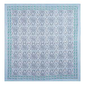 Blue Abstract Print 240 TC <b>King</b> <b>Size</b> Double Bed <b>Sheet</b> Set 100% Cotton 2 Soft Pillow Covers 3 4 6 Pc Sets Available (SHKV1054) - Product Image 4