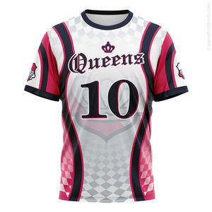 Camiseta deportiva sublimada personalizada para mujer, Diseño de equipo, tela de rendimiento transpirable, número y logotipo personalizados - Product Image 1