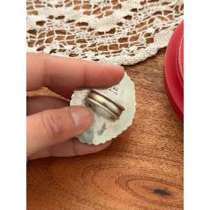Navajo Handmade <b>Adjustable</b> <b>Ring</b> with Multi-Stone & Sterling Silver Cluster Natural Stone Bezel Set Everyday Wear - Product Image 5