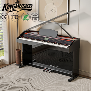 <span class=keywords><strong>Piano</strong></span> numérique à marteaux gradués 88 touches <span class=keywords><strong>avec</strong></span> clavier lesté, Orgue électrique OEM ODM d'usine, Plus de 100 fonctionnalités - Product Image 1