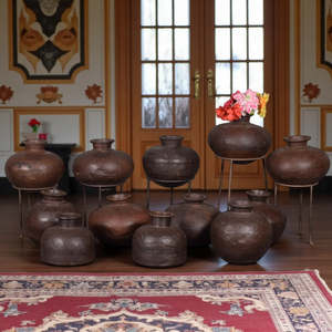 Olla de Acero Vintage de 24 cm con Asas de Acero Inoxidable, Olla de Cocina Esmaltada para Sopa y Frituras, Esencial para la Cocina, con Tapa Metálica - Product Image 2