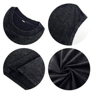 Débardeur pour hommes élégant en détresse Stringer déchiré sans manches conception confortable entraînement Gym gilet à la mode été Badge décoration - Product Image 5