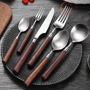 Handcrafted <b>Wooden</b> Cutlery Set Unique Grain Pattern Natural Wood <b>Utensils</b> for Elegant Dining - Product Image 6