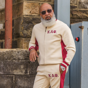 Kappa Alpha Psi Kream-Air Tech <b>Fleece</b> <b>Warm</b> Up <b>Jacket</b> Greek Fraternity Athletic Premium Outerwear - Product Image 5