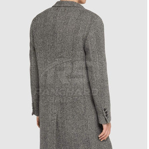 <b>Men</b> Long <b>Coat</b> Modern Fit Winter Outerwear <b>Men</b> Long <b>Coat</b> Office Workwear Formal Outerwear <b>Men</b> Long <b>Coat</b> - Product Image 4