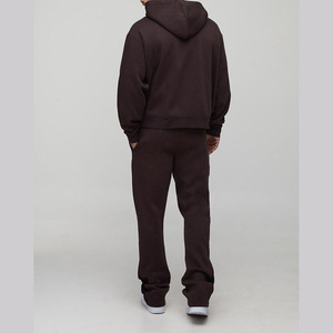 High Quality <b>Men</b> Tracksuit Set <b>Slim</b> <b>Fit</b> Zipper Jacket and <b>Jogger</b> Pants Customizable Logo and Color Options Ideal for Running - Product Image 5