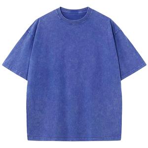 Nouveau T-shirt d'été coupé et cousu Boxy Fit O-Neck Contrast Stitch Streetwear Tee pour hommes à bas prix T-shirts pour hommes - Product Image 1