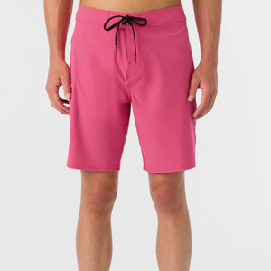 Vente en gros de maillots de bain extensibles pour hommes Boardshorts Stripe Print Quick Dry Surf Board Shorts Drawstring Solid Mens Short - Product Image 2