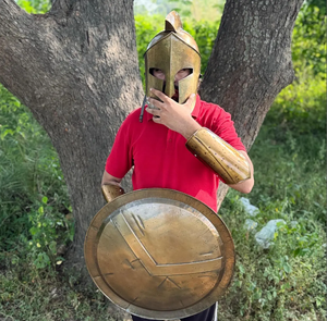 300 disfraz de guerrero espartano casco batalla disfraz Medieval Cosplay griego Sparta antiguo romano Corintio acero - Product Image 1
