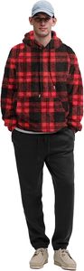 Sudaderas Casuales de Invierno para Hombre, Color Sólido, 100% Algodón, Felpa, Corte Regular, Secado Rápido, Ecológicas y Transpirables - Product Image 4