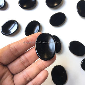 Venta al por mayor natural negro obsidiana preocupación piedra personalizada gema cristales para Chakra curación y Reiki cristal meditación estilo Feng Shui - Product Image 2
