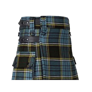 Kilts de Tartan écossais pour hommes 5 Yards Tenue décontractée traditionnelle 45 + Kilts de Tartan authentiques fabriqués à partir de coton du Pakistan - Product Image 2