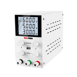 Mooie-Power Sps605d 60V 5a Huidige Verstelbare Laboratorium Printplaat Onderhoud Dc Voeding Lcd-Scherm 4 Cijfers Display