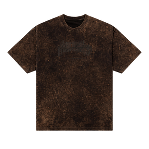 T-shirts pour hommes en coton 100% lavé, coupe ample, couleur café, style vintage, streetwear décontracté, doux, respirant, pour un usage quotidien urbain - Product Image 2