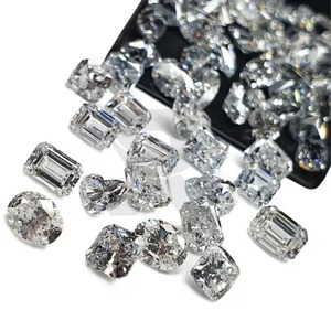 Belle ronde ovale poire coeur Marquise coupe laboratoire cultivé diamant en vrac excellente coupe faisant pour bague et boucles d'oreilles et pendentif - Product Image 1