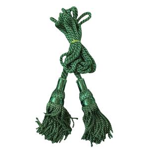 Ceci est un jeu de cordes de drônes de cornemuse multicolores en « soie » (rayonne) avec pompon - Product Image 6