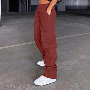 Pantalons cargo tendance de haute qualité en matériau écologique avec logo et taille personnalisés pour la vente en ligne à prix abordable - Product Image 3