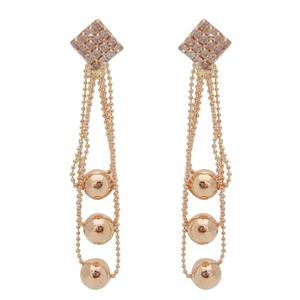 The99Jewel Austrian Stone Gold Plated Dangler <b>Earrings</b> <b>Drop</b> Amethyst Agate Quartz <b>Pearl</b> Diamond Turquoise Stones-1301152 - Product Image 1