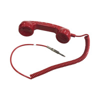 Teléfono Jack bombero auricular portátil con panel de fuego