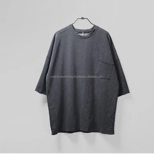 เสื้อยืดวินเทจฮิปฮอปไซส์ใหญ่พิเศษสำหรับผู้ชายผ้าคอตตอน100% แห้งเร็วเสื้อผ้าฟิตเนสพิมพ์ลายหินออกแบบได้ตามต้องการ - Product Image 3