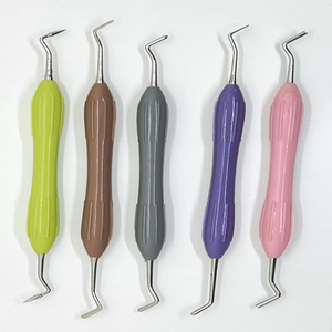 Kit de Restauración Dental Manual de 7 Piezas con Mango de Silicona, Instrumento de Relleno de Composite, Autoclavable, con Certificación CE - Product Image 4
