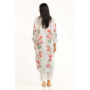 Chemise imprimée Dobby texturée de style bohème, motif floral pour le printemps/été IPS-44807-A - Product Image 5