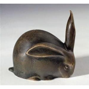 Easter Decoration Small Bronze <b>Rabbit</b> Sculpture Cheap Price Handmade <b>Rabbit</b> Statue Decorative Easter Object <b>Rabbit</b> <b>Gift</b> Crafts - Product Image 1