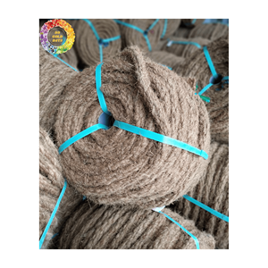 100% fibre de coco naturelle ficelle de noix de coco brune naturelle corde en fibre de coco respectueux de l'environnement prix bon marché - Product Image 6