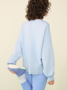 Sweat-shirt personnalisé de couleur unie de grande taille de meilleure qualité pour les femmes Sweat-shirt confortable à manches longues pour femmes - Product Image 5