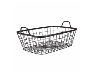 Ensemble de 2 paniers de rangement de fruits galvanisés en fer noir de haute qualité, de bonne conception pour un usage domestique - Product Image 6