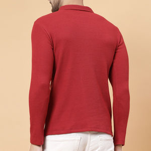 Nueva llegada de algodón para hombre de manga larga para polos impresos y bordados con técnica de punto - Product Image 2