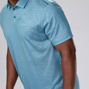 2023 camisas para hombre con logotipo personalizado bordado de alta calidad transpirable ecológico 220 algodón/fibra de bambú de punto sólido - Product Image 4