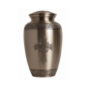 Dome Shape Top Metal Cremation Urns Pets And Adults Burial <b>Ashes</b> <b>Keepsake</b> Jar Handcrafted Latest Design Cremation Urn For Sale - Product Image 5
