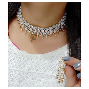 Ensemble de bijoux de mariée vintage plaqué or avec zircon pour mariage ou cadeau - Product Image 4