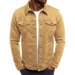 Chaqueta vaquera clásica ajustada para hombre, abrigo vaquero de moda informal - Product Image 1