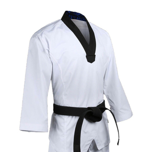 Uniforme de Taekwondo de talla grande con diseño OEM al por mayor, ropa de artes marciales hecha en fábrica con logotipo personalizado, uniforme de Taekwondo transpirable - Product Image 3