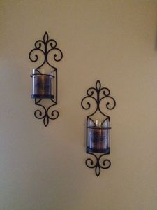 Classic Metal Wall <b>Candle</b> Sconce For <b>Bathroom</b> Adding Subtle Luxury And Timeless Decorative Charm To Walls - Product Image 2