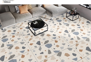 Azulejos de Porcelana Modernos de 600x600 mm, Antideslizantes, Brillantes, Fáciles de Instalar, para Cocina, Escaleras, Pasillos, Paredes Interiores, Villas y Parques - Product Image 3